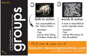 Small Groups Postcard (Front)