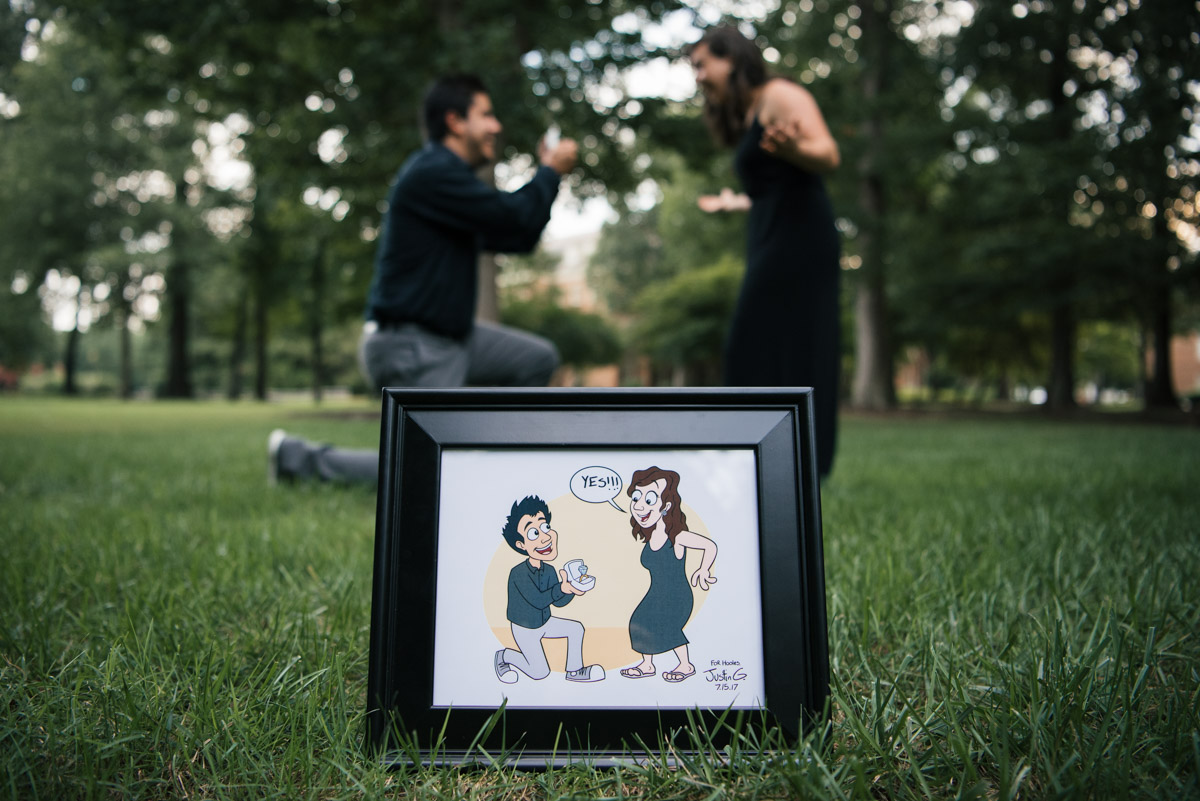Featured image for “Justin & Rachel Engaged | Picnic at Regent University”